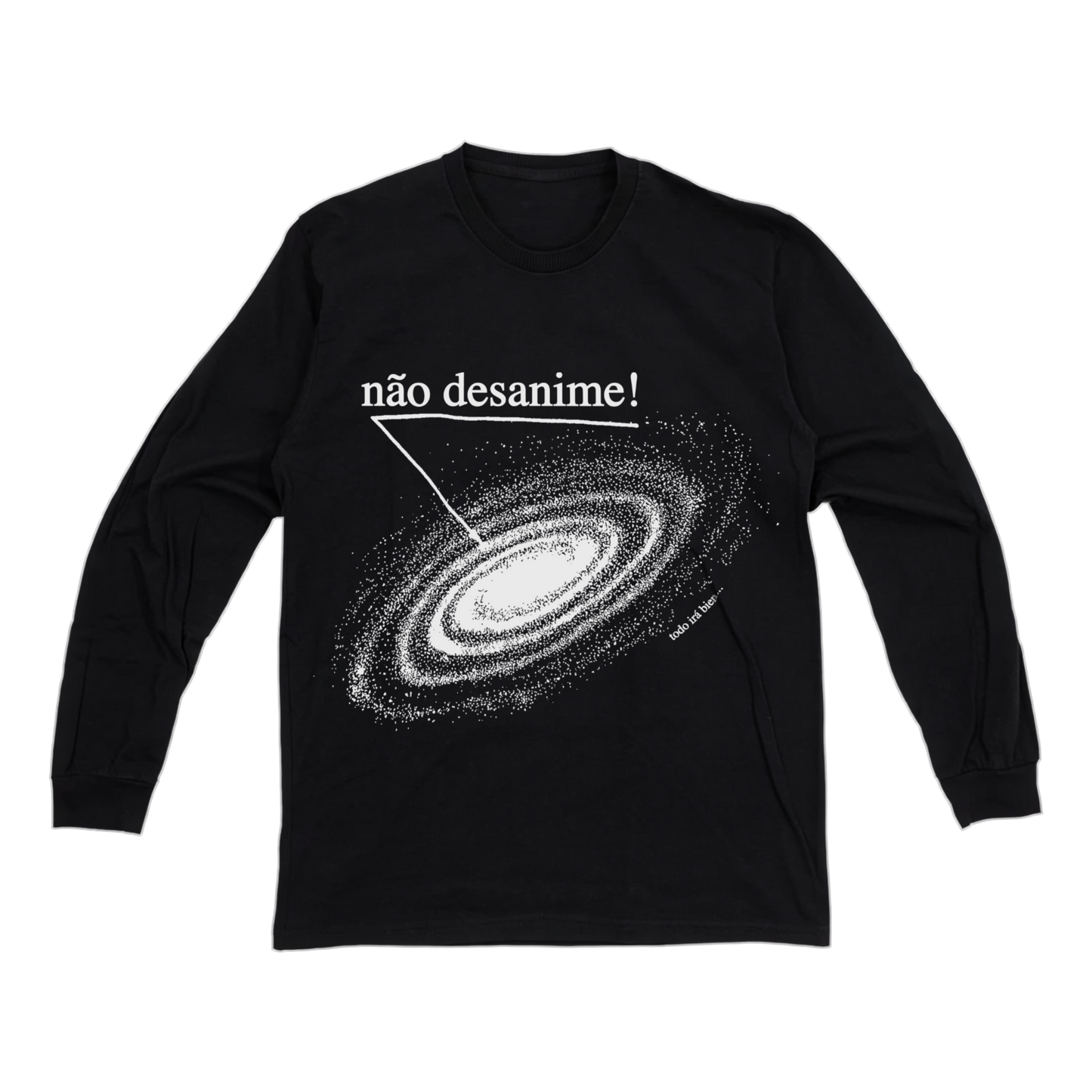 Galaxia Baby Tee LS Negro