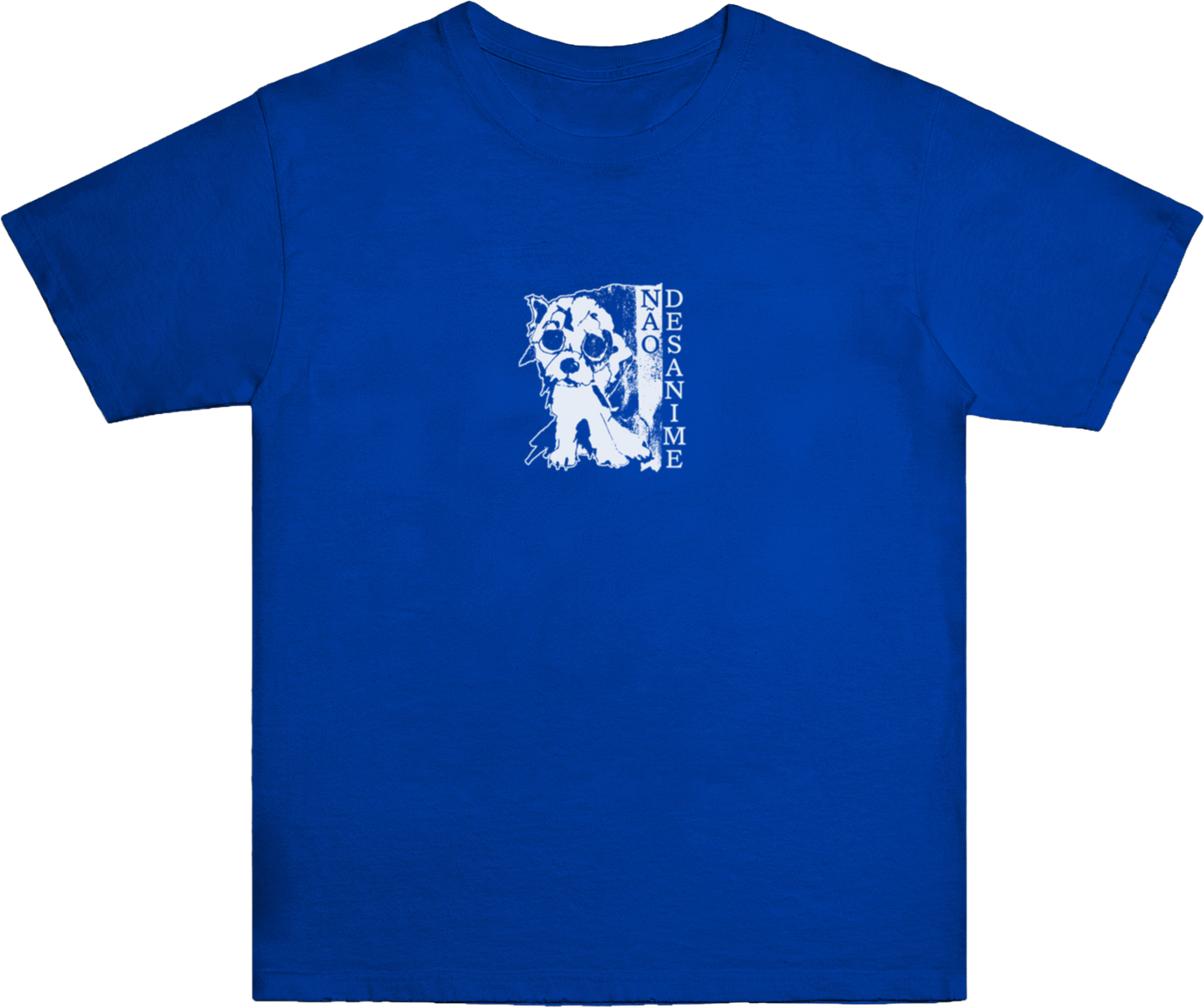Perrito Shoegaze Baby Tee Azul
