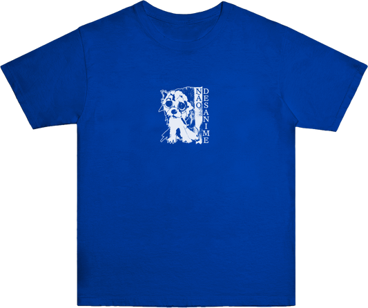 Perrito Shoegaze Baby Tee Azul