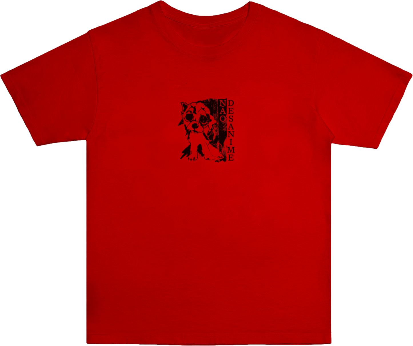 Perrito Shoegaze Baby Tee Roja