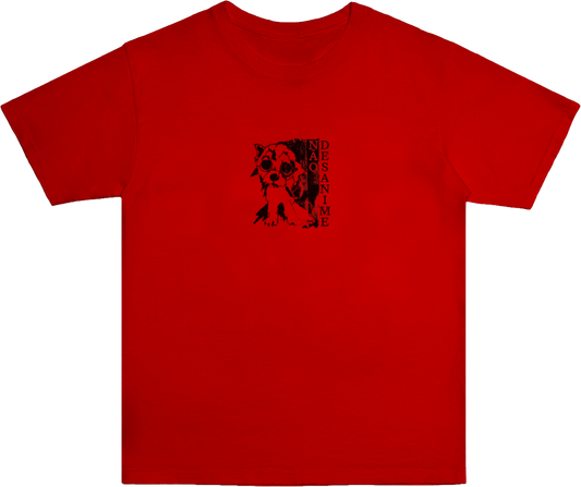 Perrito Shoegaze Baby Tee Roja